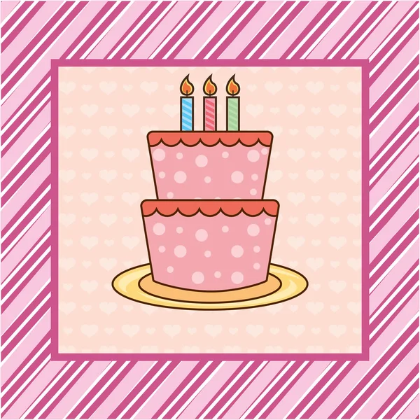 Cakebirthday — 图库矢量图片