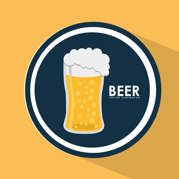 Bier pictogram — Stockvector