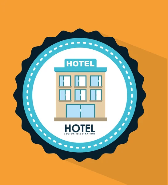 Icono del hotel — Archivo Imágenes Vectoriales