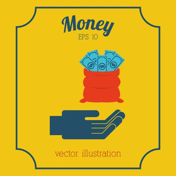 Money bag — Stock Vector