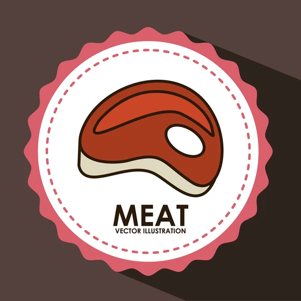 मांस प्रतीक — स्टॉक वेक्टर