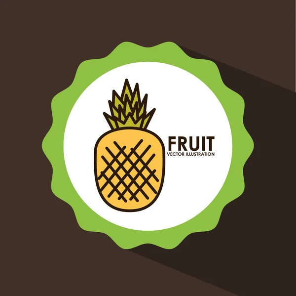 Fruit zegel — Stockvector