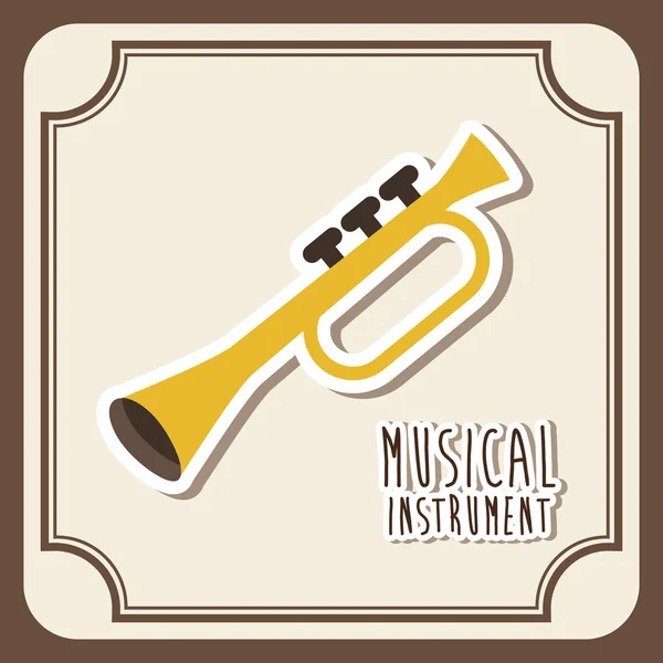Instrumento musical — Vetor de Stock