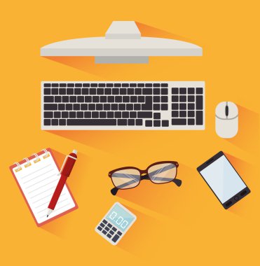 E-posta tasarım, vektör çizim.