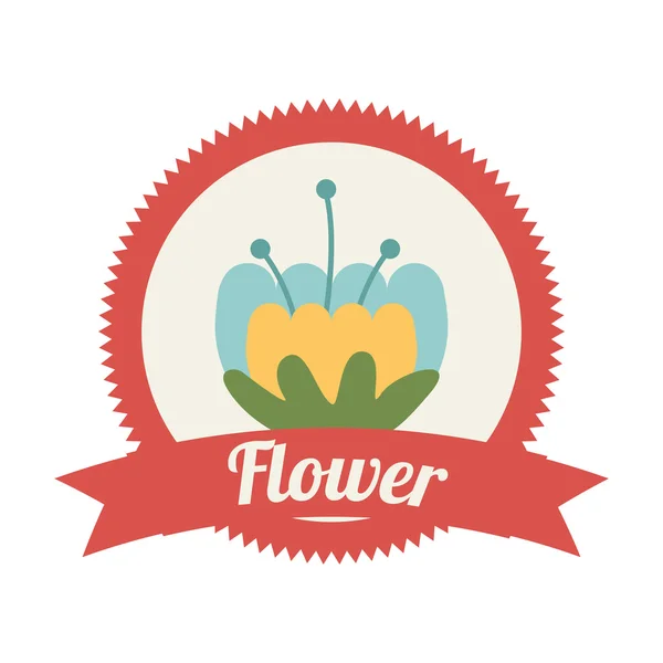 Diseño de icono de flor — Vector de stock