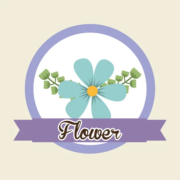 Λουλούδι εικονίδιο σχεδιασμός — Διανυσματικό Αρχείο