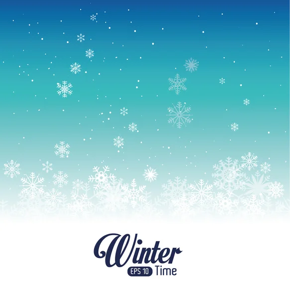 Winter design,vector illustration. — Stock Vector