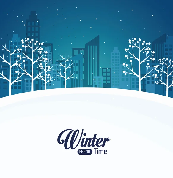 Winter design,vector illustration. — Stock Vector