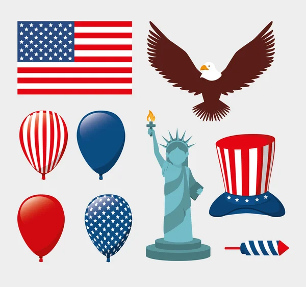 Etats-Unis design, illustration vectorielle . — Image vectorielle