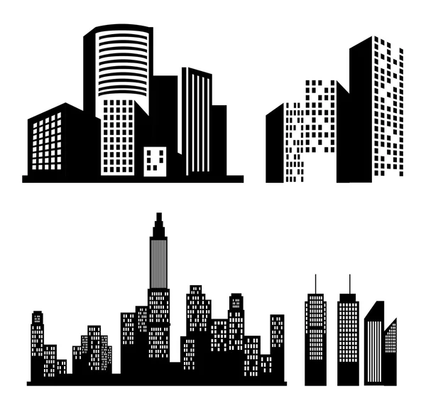 Ilustración del diseño urbano — Vector de stock