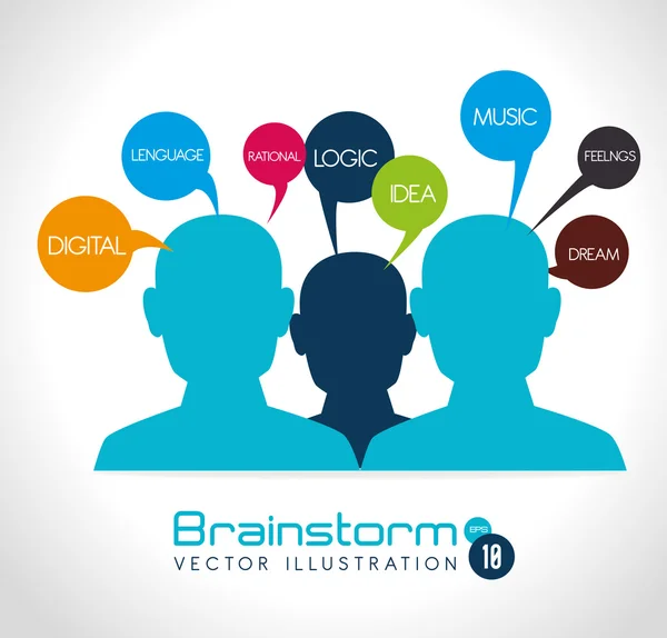 Idea design illustration — Stock Vector