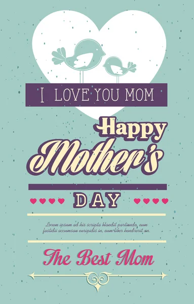 Mothers day design — Stock Vector