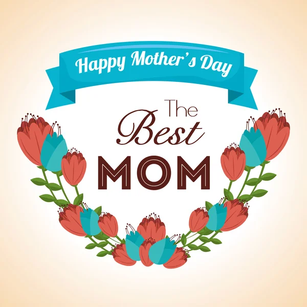 Mothers day design — Stock Vector