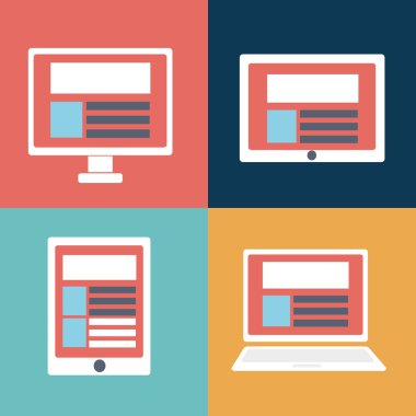 Teknoloji tasarım, vektör çizim.