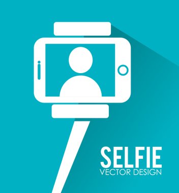 Selfie tasarım, vektör çizim.