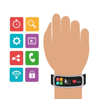 Teknoloji tasarım, vektör çizim.