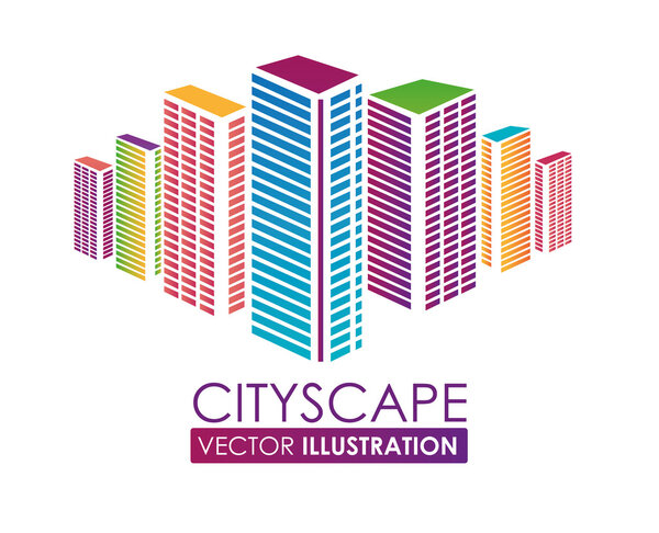 Urban design, vector illustration.