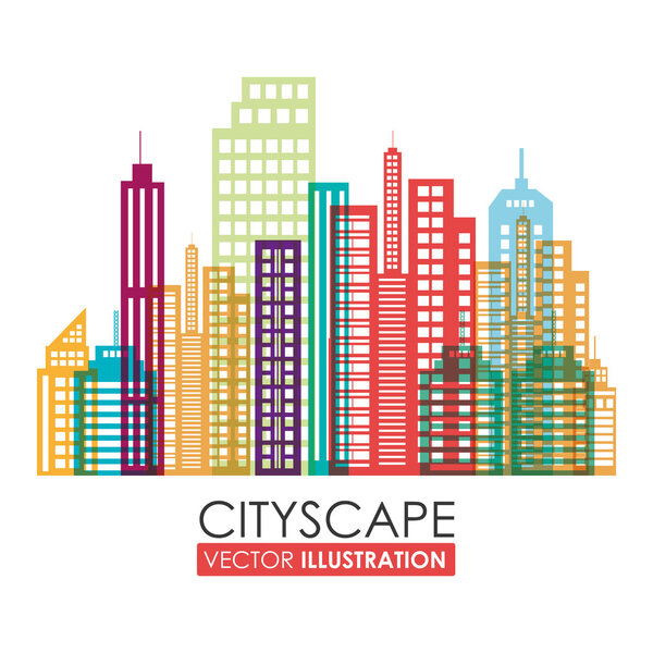 Urban design, vector illustration.