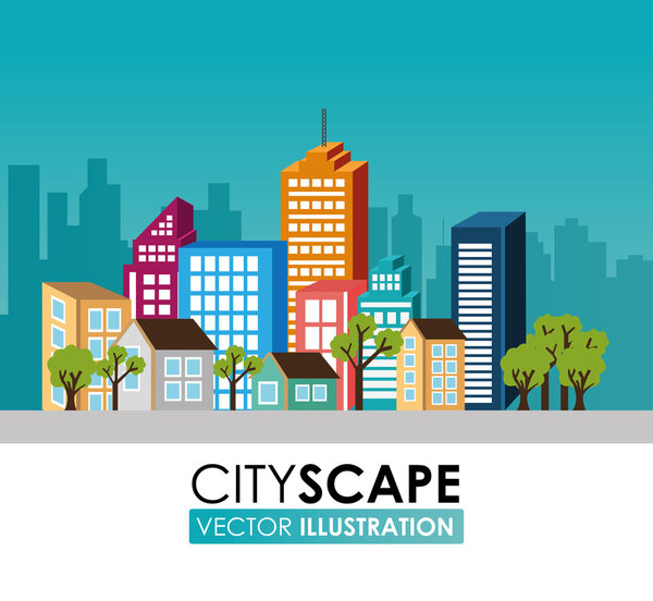 Urban design, vector illustration.