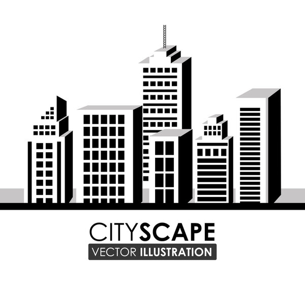 Urban design, vector illustration.