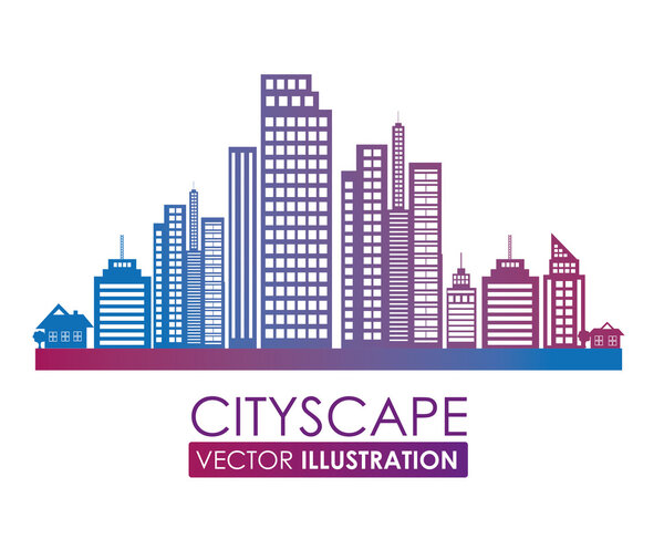 Urban design, vector illustration.