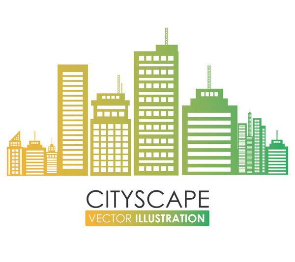 Urban design, vector illustration.