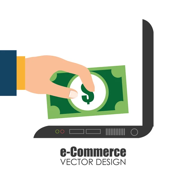 Design de compras, ilustração vetorial . — Vetor de Stock