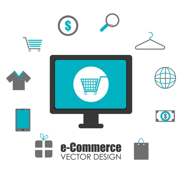 Shopping design, vektor illustration. — Stock vektor