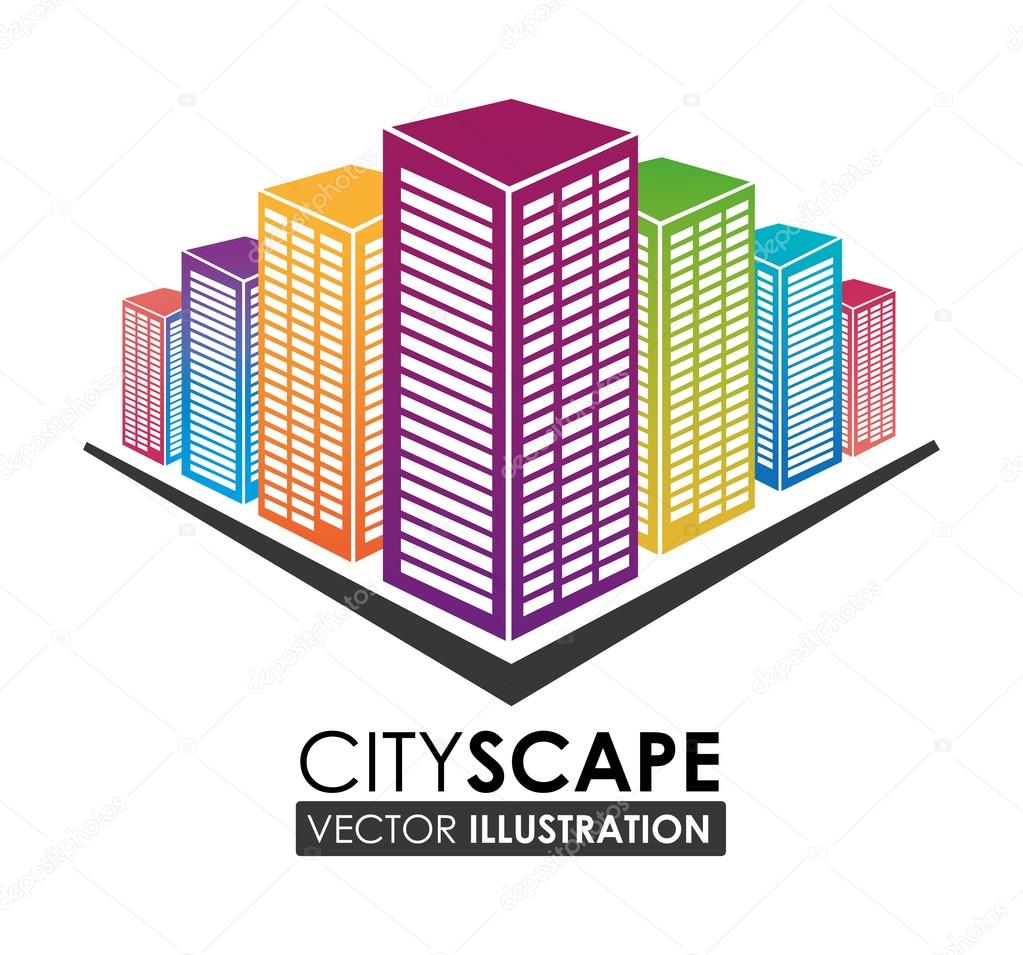 Urban design, vector illustration.