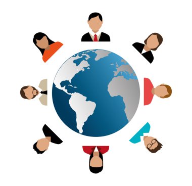 Sosyal ağ tasarımı, vektör çizim.