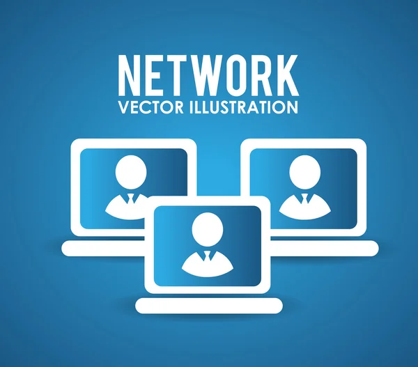 Social network design, vector illustration. — Stock Vector