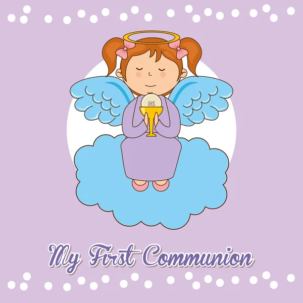 My first communion — Stock Vector