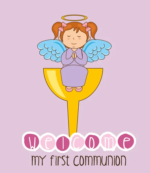 My first communion — Stock Vector