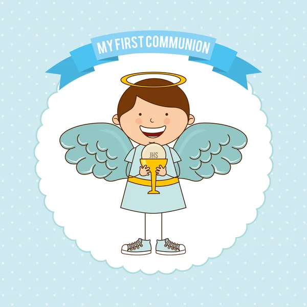 My first communion — Stock Vector