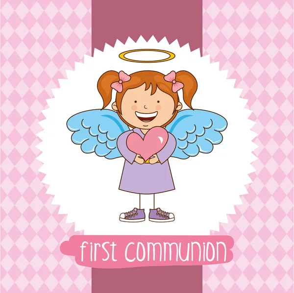 My first communion — Stock Vector