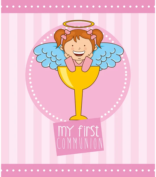 My first communion — Stock Vector