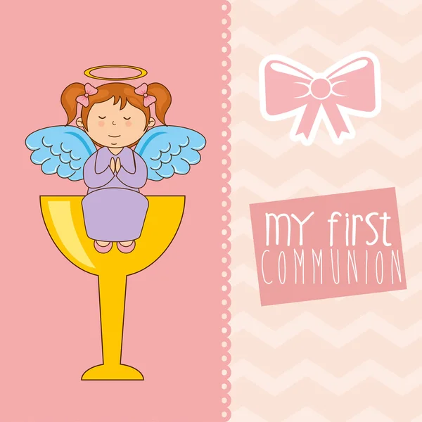 My first communion — Stock Vector