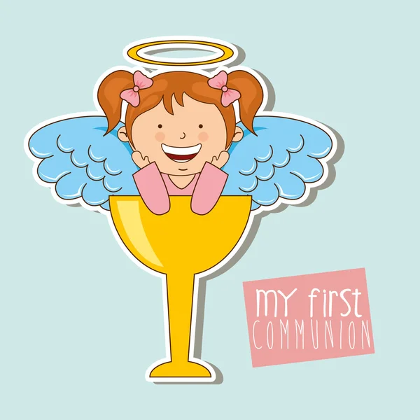 My first communion — Stock Vector