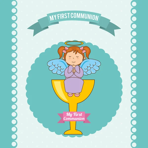 My first communion — Stock Vector