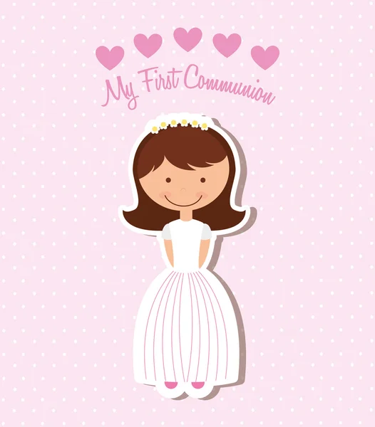 My first communion — Stock Vector