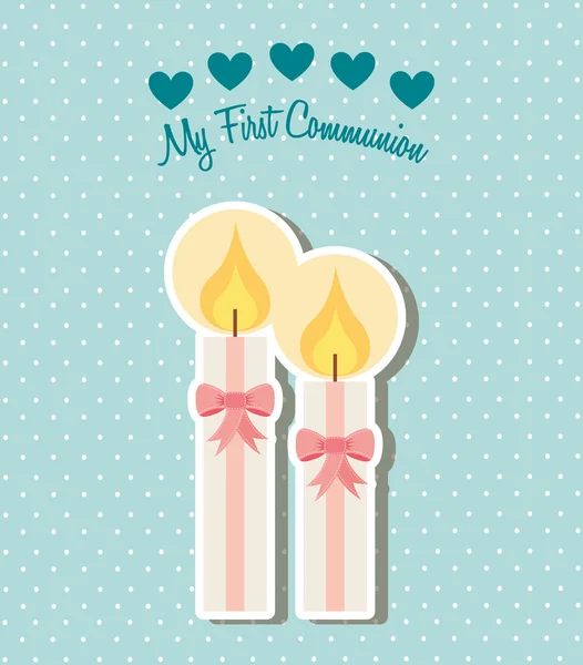 My first communion — Stock Vector