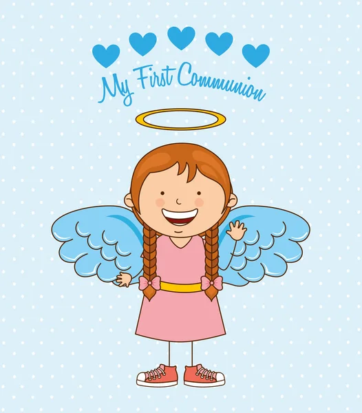 My first communion — Stock Vector