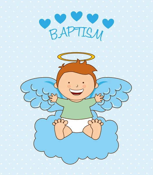Batismo anjo design —  Vetores de Stock