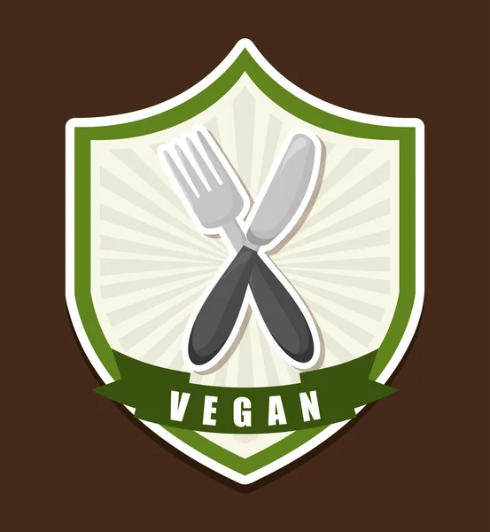 Veganes Menü — Stockvektor