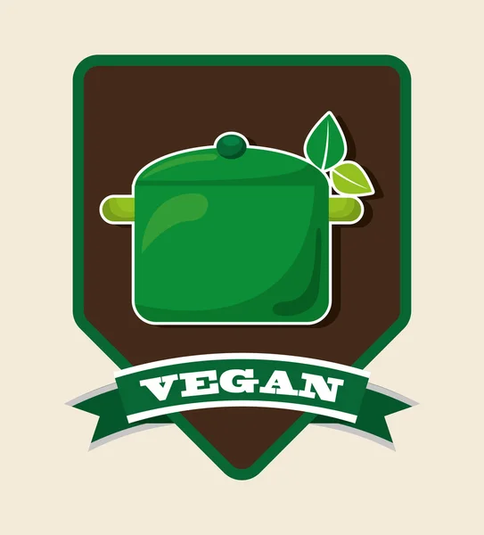 Menú vegano — Vector de stock