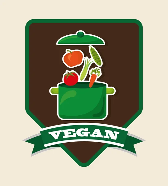 Menu vegan — Vetor de Stock