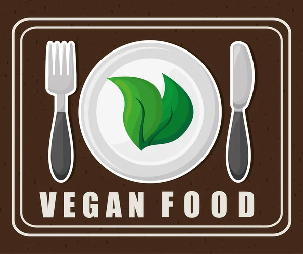 Menu vegan — Vetor de Stock