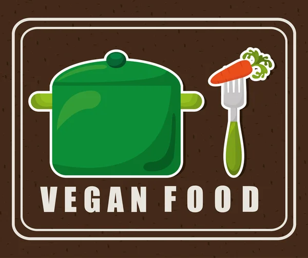 Menu vegan — Vetor de Stock