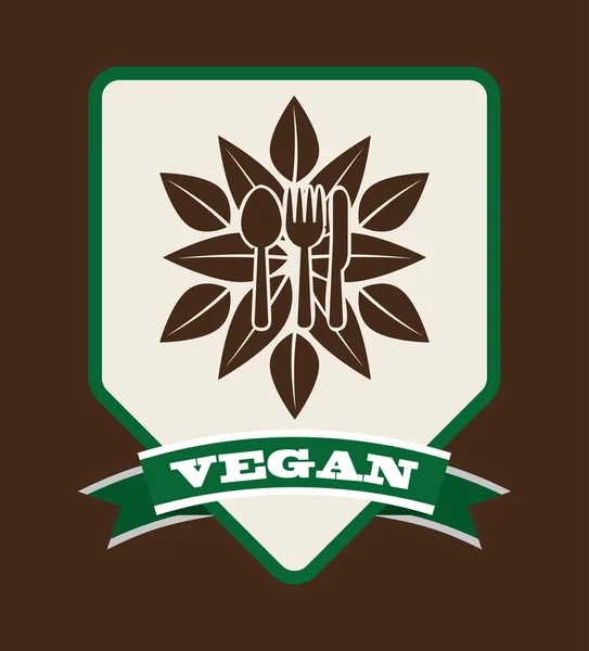 Menu végétalien — Image vectorielle