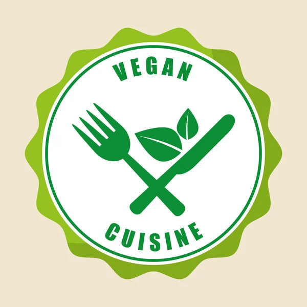 Menu vegan — Vetor de Stock